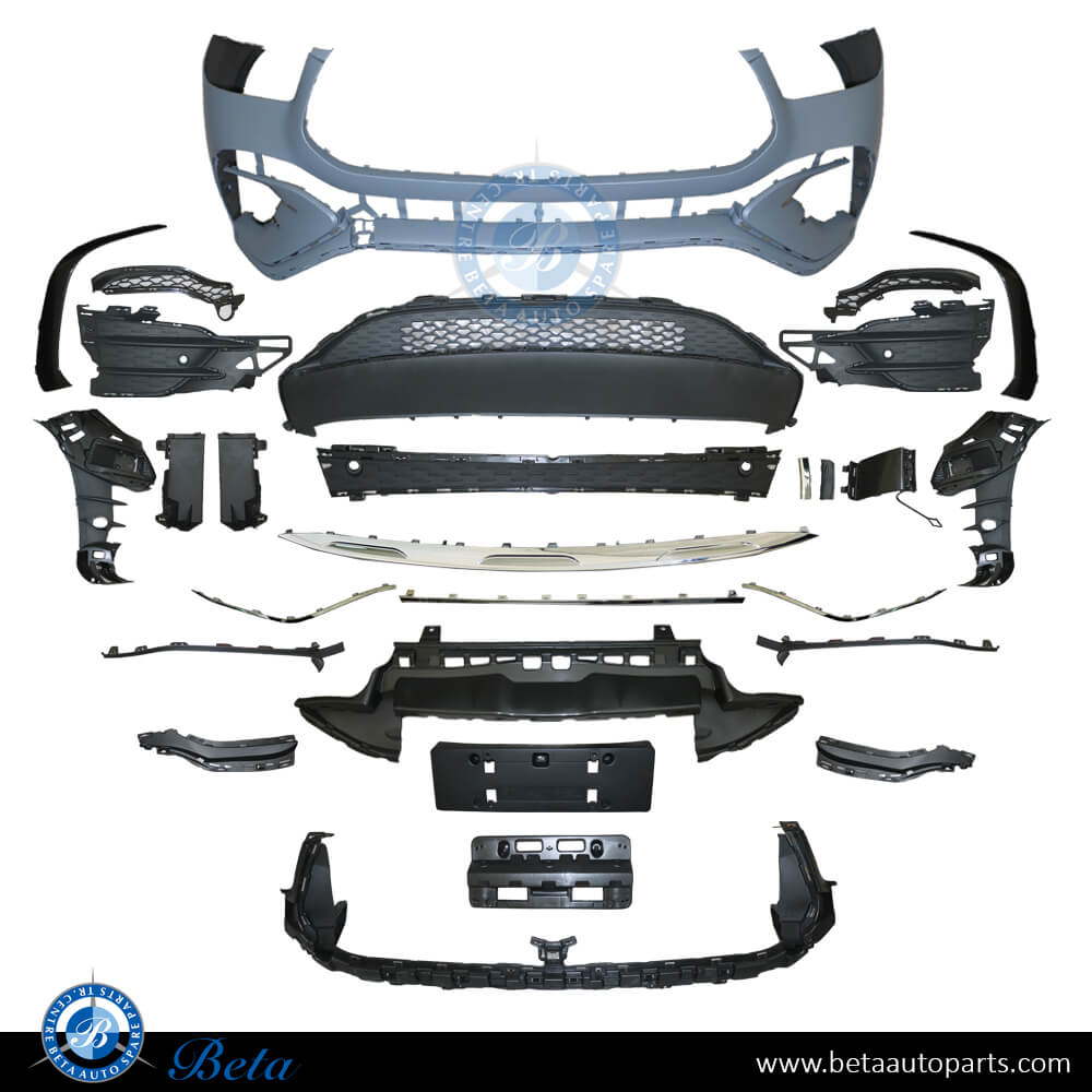 Front Bumper AMG GLE53 with Part Assist for Mercedes GLE-Class W167/C167 2024-Up models Front Bumper AMG GLE53 with Part Assist for Mercedes GLE-Class W167/C167 2024-Up models